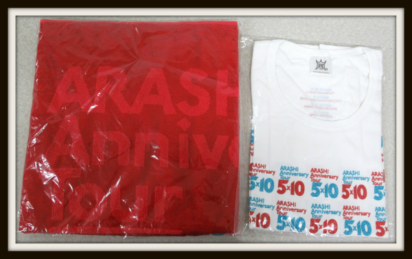 嵐 ARASHI Anniversary Tour 5×10 Tシャツ+タオル1