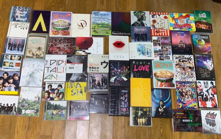嵐、ジャニーズWEST、関ジャニ∞、Da-iCEののDVD、Blu-ray、CD